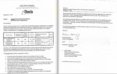 Survey Form Dated Sept. 1. 2004