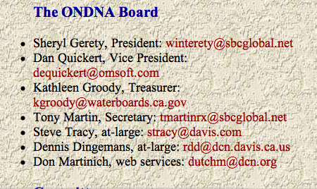 The First '07-'08 Board Composition