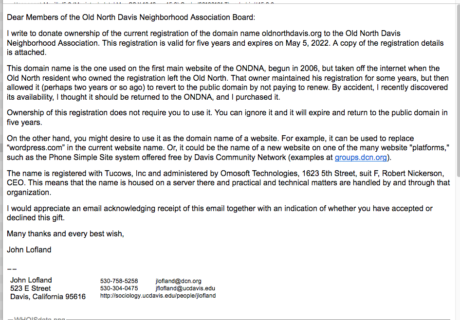 1. Site Name & Donation